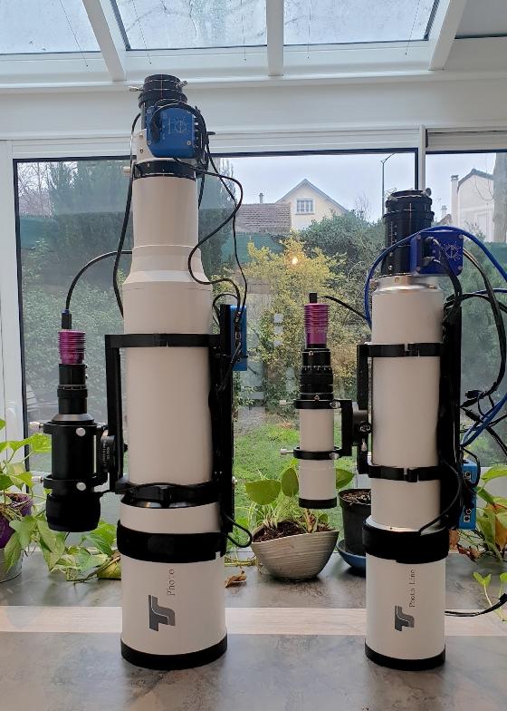 Lunette triplet apo TS 130 f/7 verre FPL-53 Ohara