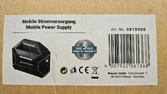 Alimentation nomade Bresser 100W 13Ah / 12V sous garantie