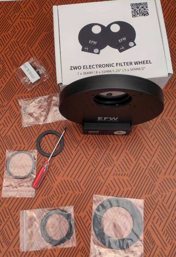 Roue à filtres ZWO EFW 5x2"