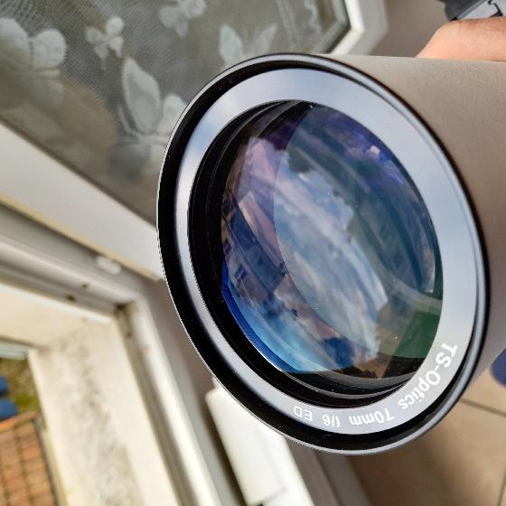 Lunette apochromatique TS-Optics 70mm F6 doublet ED