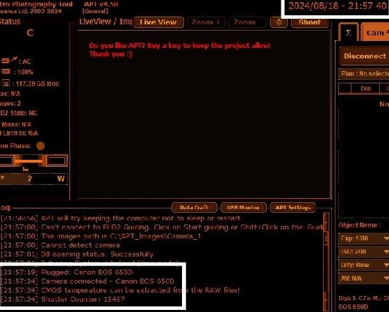 Canon EOS 650D défiltré partiel + accessoires