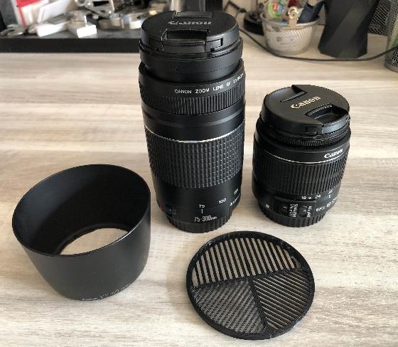 objectis Canon 18-55mm f/3.5-5.6 IS II & Canon 75-300mm f/4.0-5.6 III