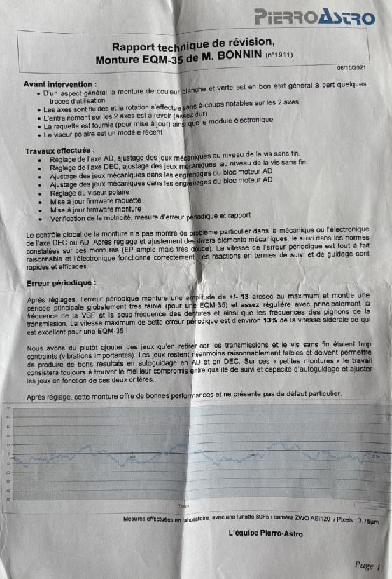 Monture EQM35 PRO GOTO - optimisée Pierro Astro