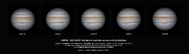 Jupiter - rotation sur 01H45