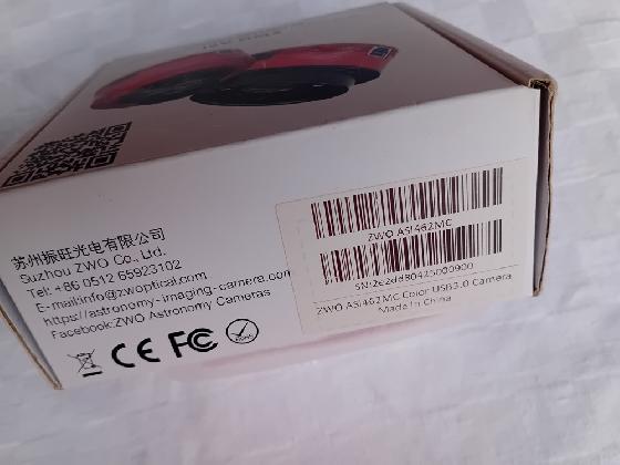 Camera ZWO 462MC complète