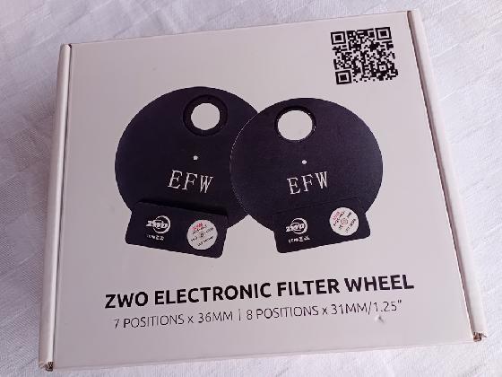 Roue à filtres ZWO EFW 8 X 1,25 pouces