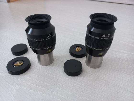 Accessoires : oculaires, filtres, laser de  collimation