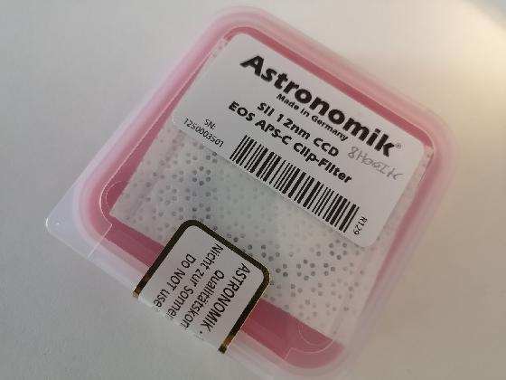 Filtres Astronomik Ha/OIII/SII 12nm (SHO) EOS-Clip APS-C