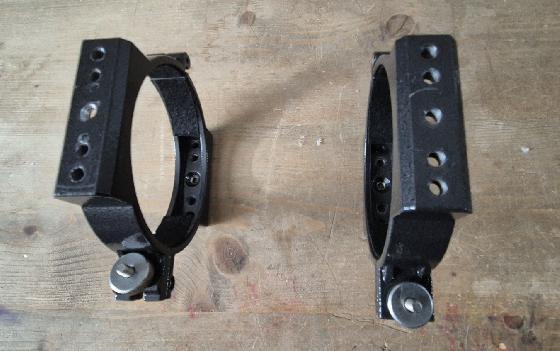 Accessoires telescope anneaux colliers et queue d'aronde