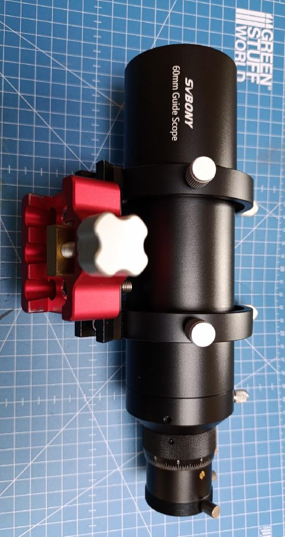 Lunette de guidage 60mm f/4 + pince + masque de Bahtinov