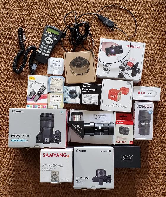 Kit complet pour l'astrophotographie.