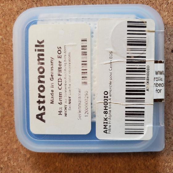 Astronomik ha 6nm CCD-filtre EOS Clip-filtre