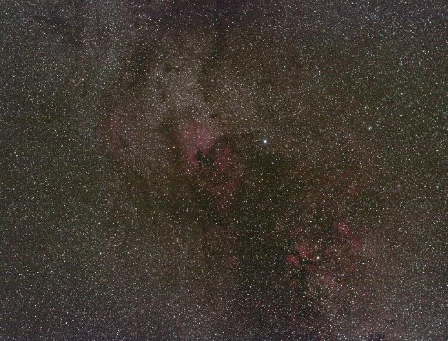 North america et Pelican, proche de Dened (Cygne)