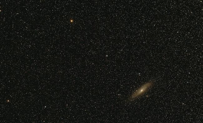 Galaxie d'Andromède en champ (très) large