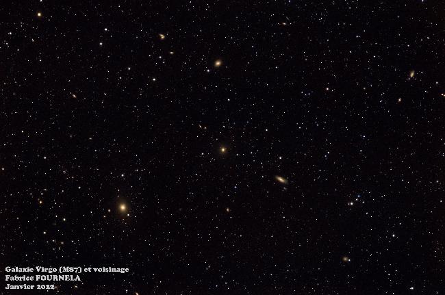 Galaxie Virgo (M87) et ses alentours ...