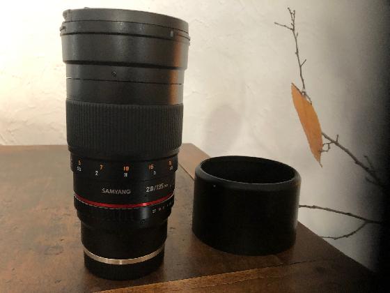Objectif Samyang  pour Sony bague E/FE 135 mm F2