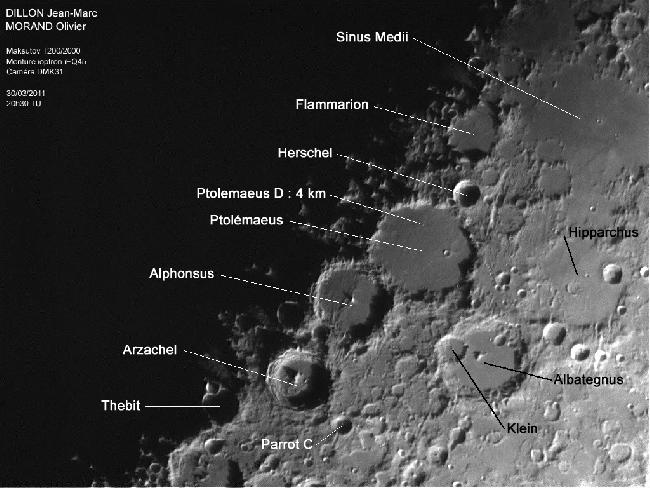 Lune cratères