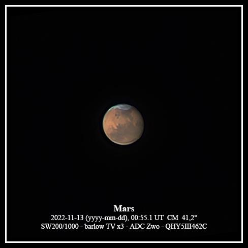 Mars 13/11/2022