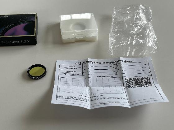 Vente filtre SII Optolong 6.5nm – coulant 31.75mm (1.25)
