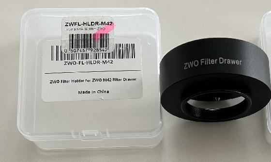 Vends support filtre à tiroirs M48 ZWO V1 seul (sans tiroir)