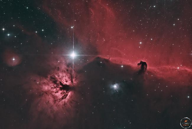 IC434 et NGC 2024 en HOO