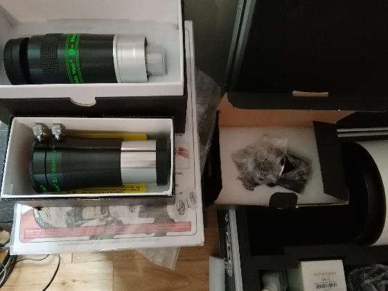 Refrac. apochromatique 127x952 FCD1, Ethos 10, EXOS2 + malle alu - état neuf 