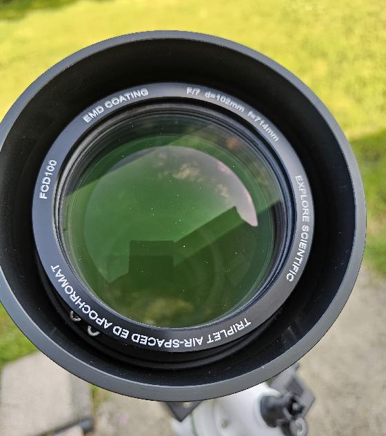 Lunette EXPLORE SCIENTIFIC ED APO 102mm f/7 Alu FCD-100