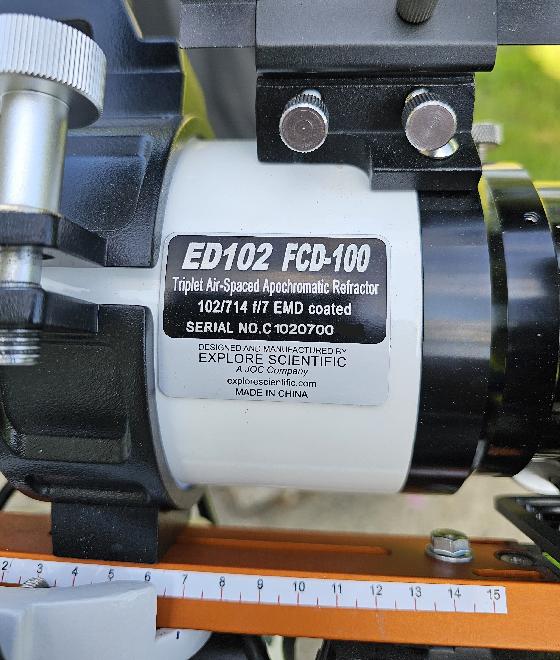 Lunette EXPLORE SCIENTIFIC ED APO 102mm f/7 Alu FCD-100