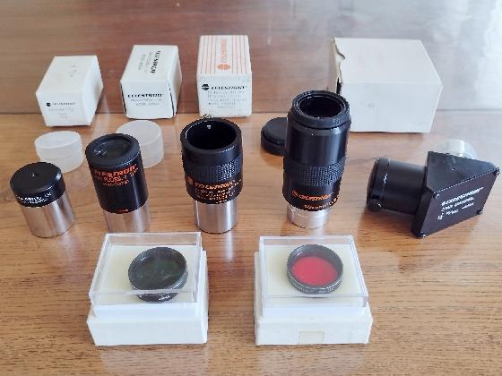 nombreux oculaires et accessoires Zeiss, Clavé, Celestron, Tani