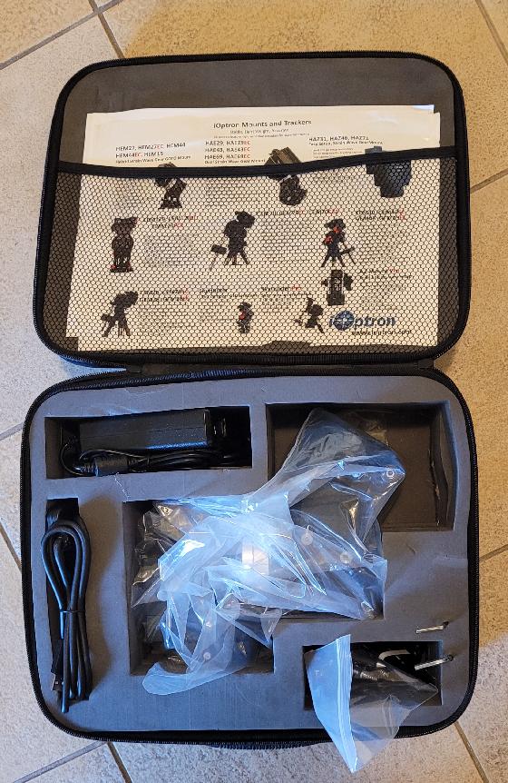 Monture Ioptron HEM15 avec trépied carbone