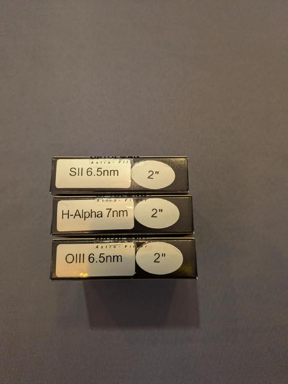 Filtre Optolong 2" SII 6,5nm H-Alpha 7nm et OIII 6,5 nm