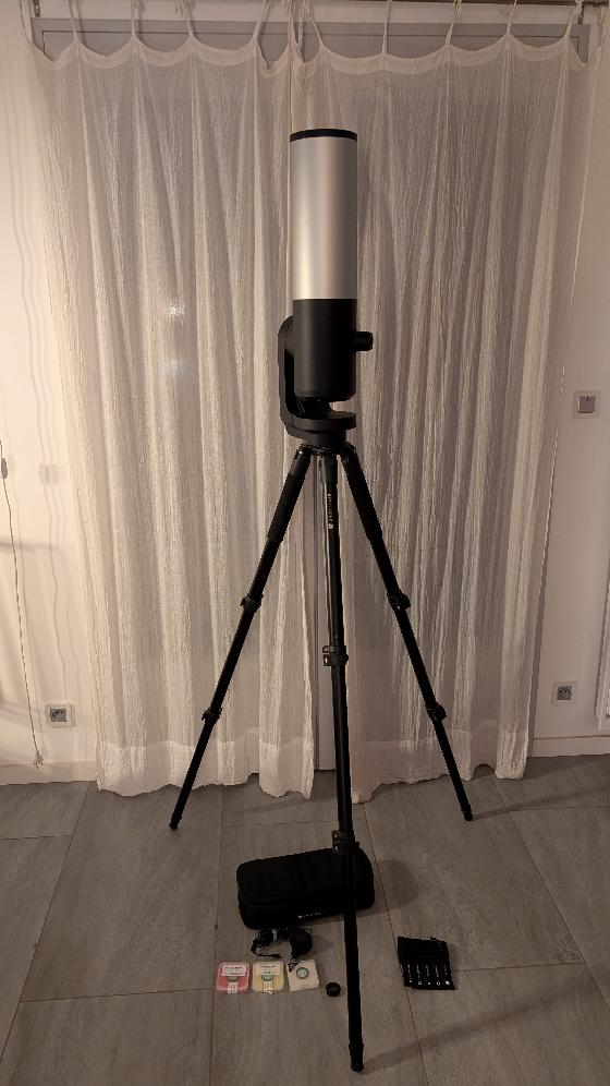 Télescope Unistellar eVscope 2, très bon état, complet + sac à dos et 3 filtres Astronomik/Optolong