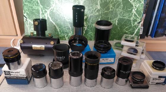 Meade Vintage, Oculaires, filtres et accessoires