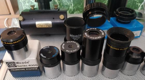 Meade Vintage, Oculaires, filtres et accessoires