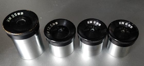 Vixen, Oculaires  au coulant 24,5mm