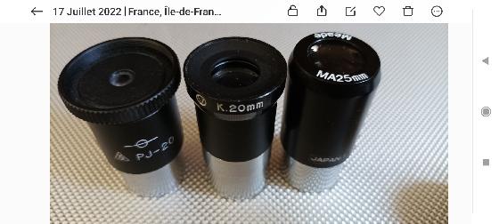 Accessoires en 24.5mm Perl Royal etc.. 