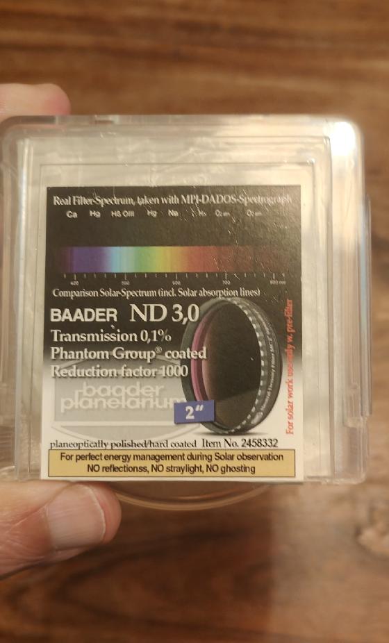 Filtre Baader nd3 2''