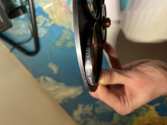 Roue à filtre avec filtres astronomik 50mm montes H alpha / O3 /S2