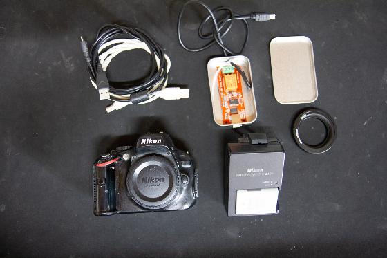 Nikon D5100 defiltré + cables relais + bague M48