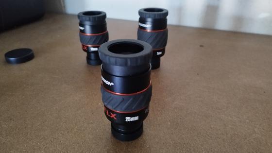 Vends  3 Oculaires Celestron X-CEL LX 7mm /12 Mmm /25 mm