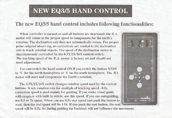 Kit moteur 2 axes et raquette pour montures Sky-Watcher