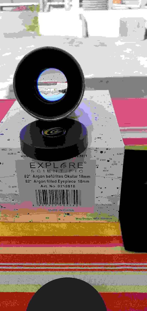 Oculaire Explore Scientific  18 mm  82°  coulant 2"
