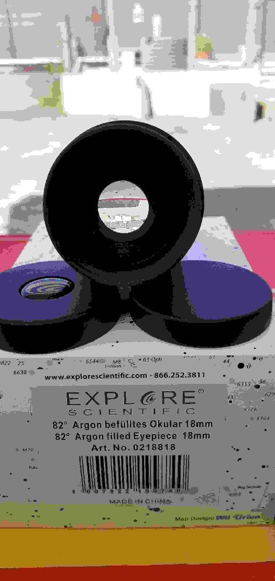 Oculaire Explore Scientific  18 mm  82°  coulant 2"