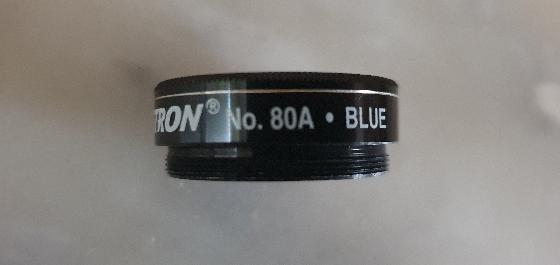 Filtre coloré n°80A bleu
