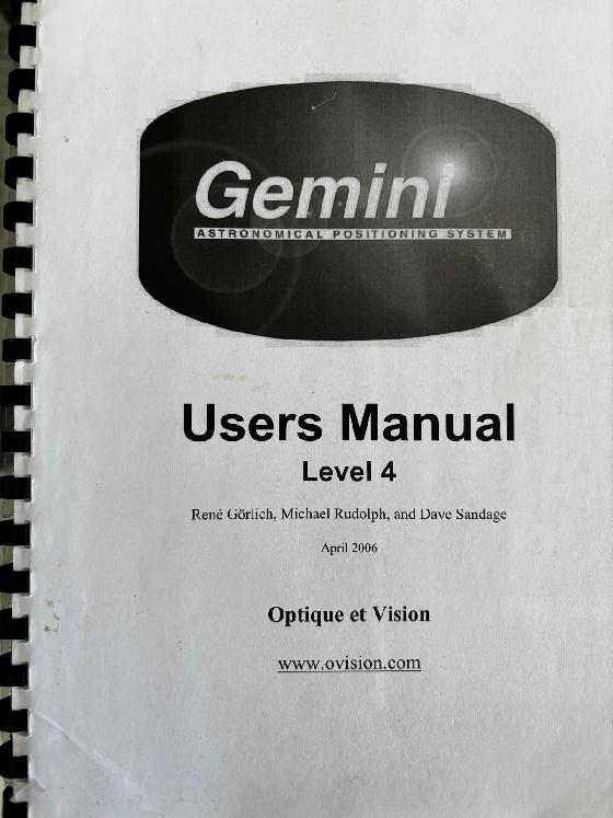 Vends kit Losmandy Gemini1 Level4 complet