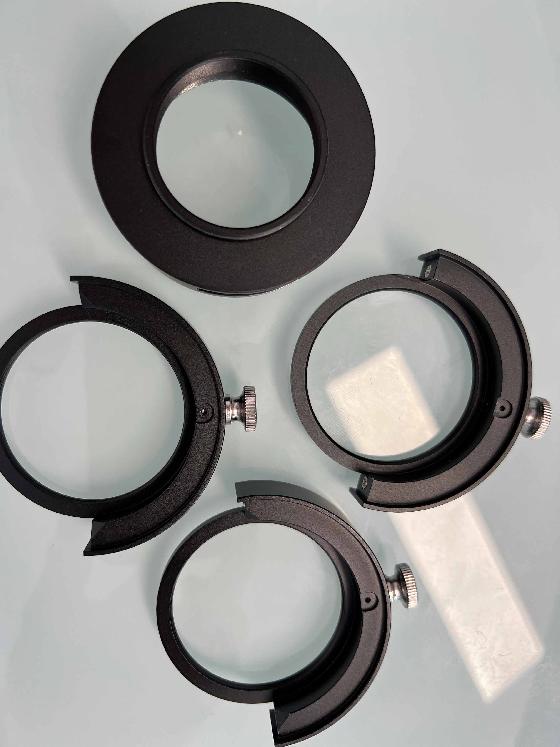 Support filtre ZWO 50.8mm, T2 / M48 avec 2 porte filtres supplémentaires