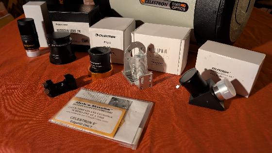 Celestron C8 EdgeHD avec réducteur et plein d'accessoires