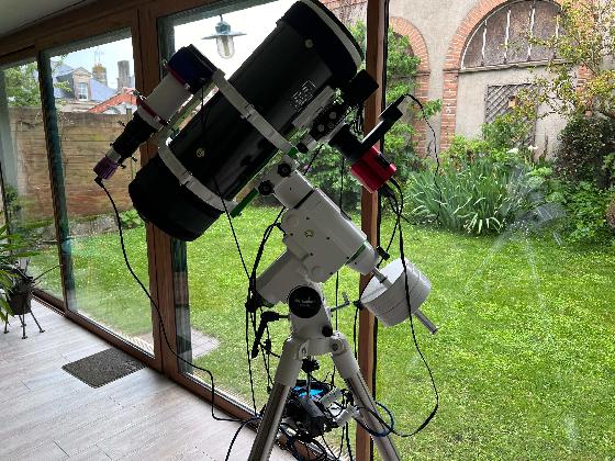 Caméra sur derrière la boîte à filtre