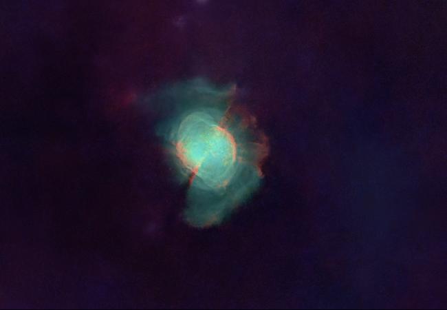 M27, extensions OIII et Halpha