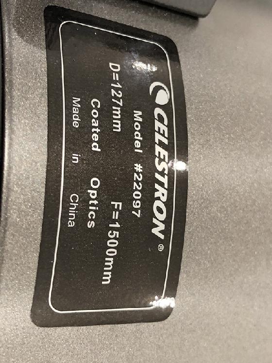 CELESTRON 127 1500 SLT de juillet 2021